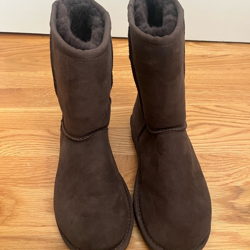 UGG Dark Brown Shearling Boots